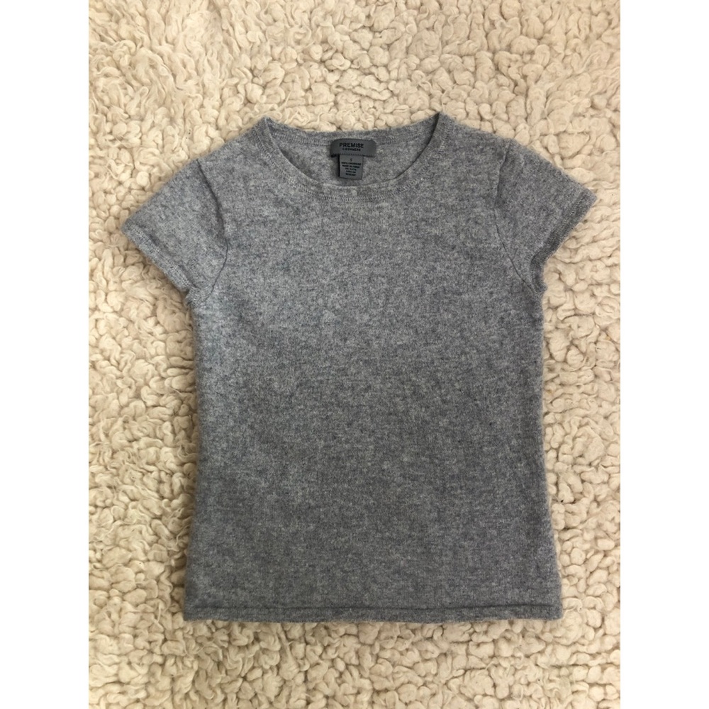 Kids Heather Gray Cashmere Tee